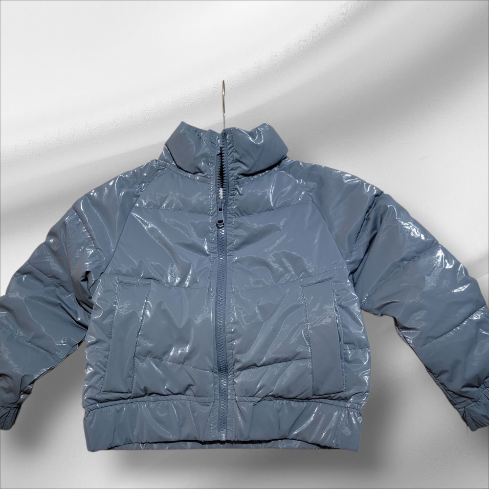 Art Class Shiny Gray Puffer Jacket